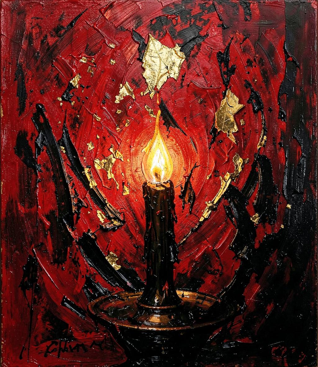 Gemälde im Goldrahmen